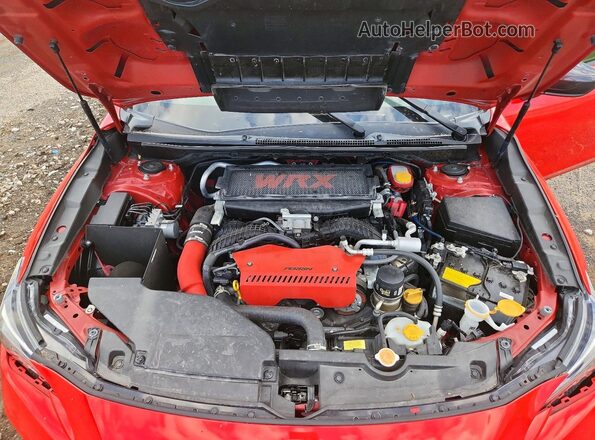 JF1VBAA62N9017786 2022 SUBARU WRX Red Widok wnętrza z tyłu