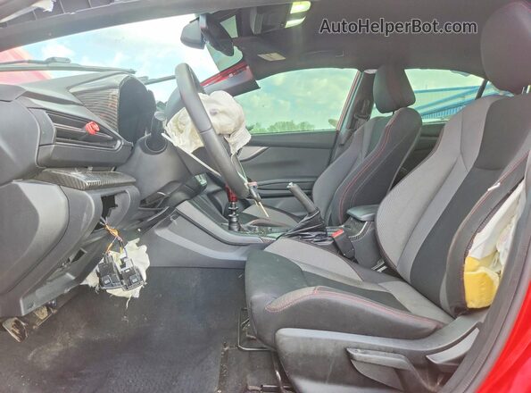 JF1VBAA62N9017786 2022 SUBARU WRX Red Widok wnętrza z przodu