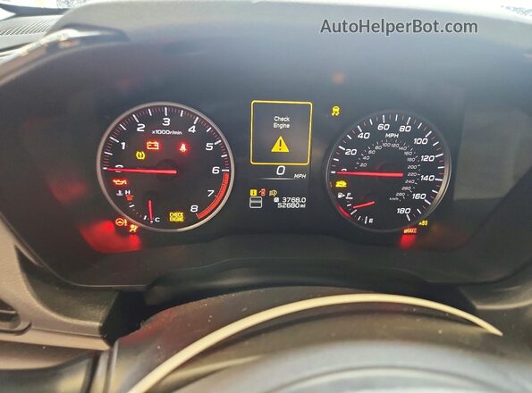 JF1VBAA65N9029706 2022 SUBARU WRX Blue Սարքավորումների վահանակի տեսք