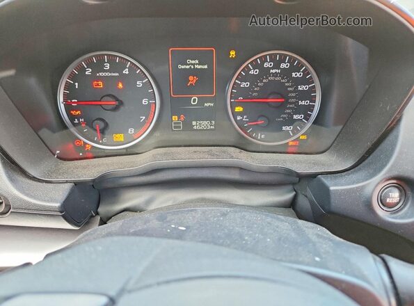 JF1VBAA65P9819624 2023 SUBARU WRX Black Widok zestawu wskaźników