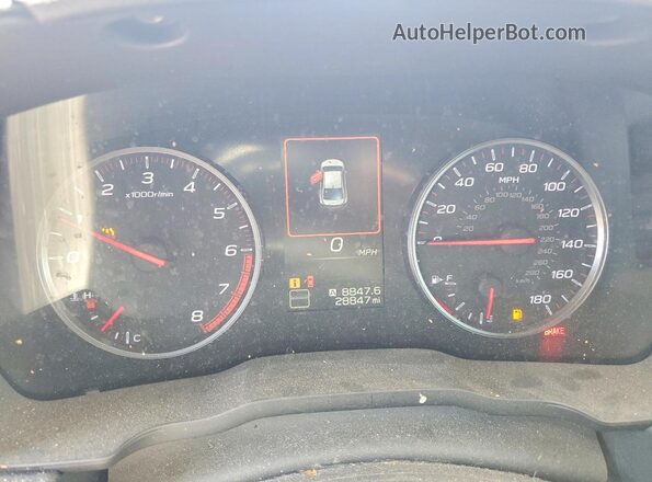 JF1VBAA6XN9024968 2022 SUBARU WRX Синий Вид щитка приборов