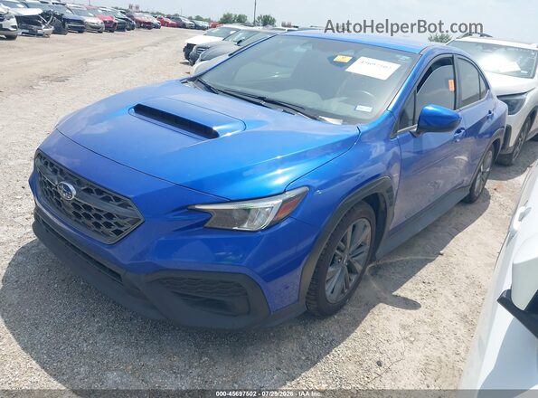 JF1VBAB62R9804791 2024 SUBARU WRX Blue Առջևի ձախ երեք քառորդ տեսարան