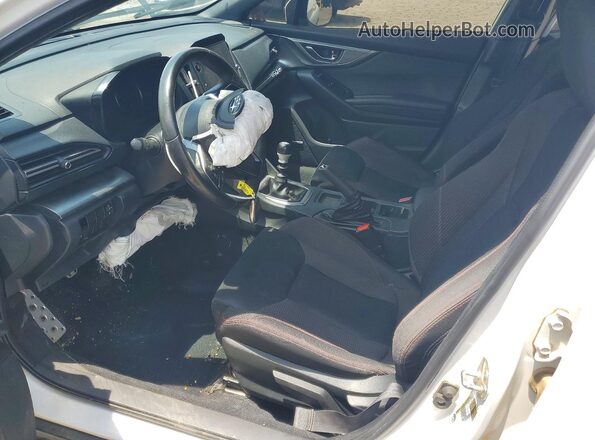 JF1VBAF60N9018153 2022 SUBARU WRX White წინა სალონის ხედი