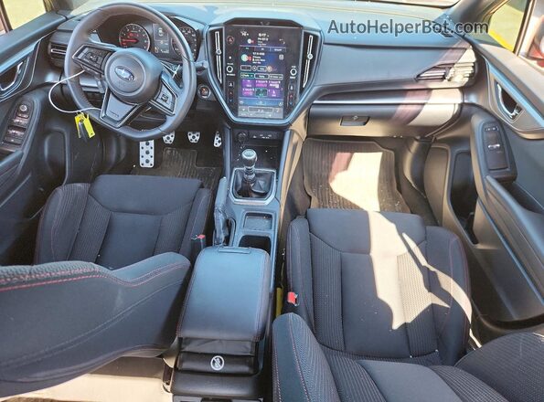 JF1VBAF60N9032117 2022 SUBARU WRX Red Вид панелі приладів