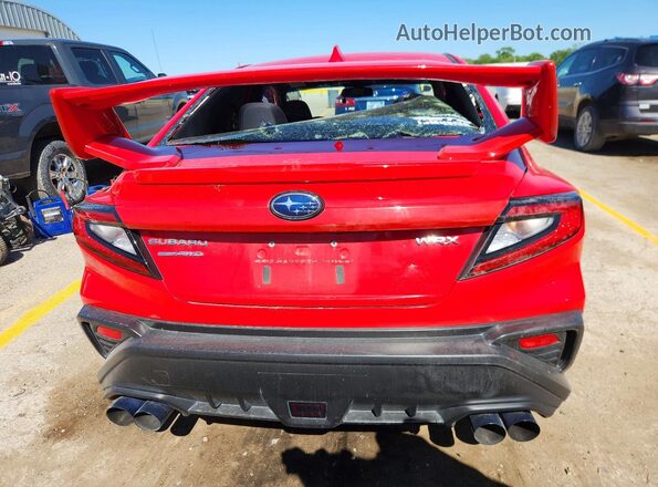 JF1VBAF60N9032117 2022 SUBARU WRX Red Вид ззаду