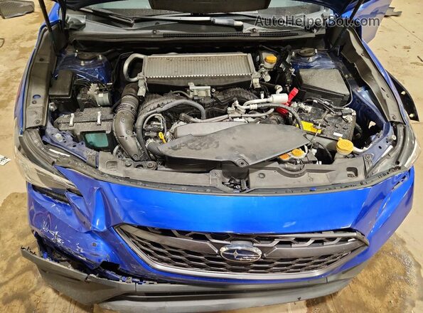JF1VBAF62N9021314 2022 SUBARU WRX Blue Widok wnętrza z tyłu