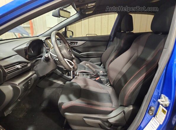 JF1VBAF62N9021314 2022 SUBARU WRX Blue Widok wnętrza z przodu