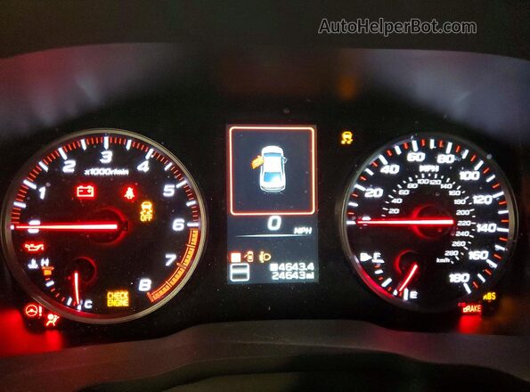 JF1VBAF62P9822876 2023 SUBARU WRX Silver Вид щитка приладів