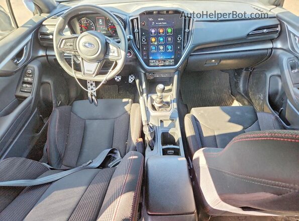 JF1VBAF63P9821381 2023 SUBARU WRX Черный Вид панели приборов