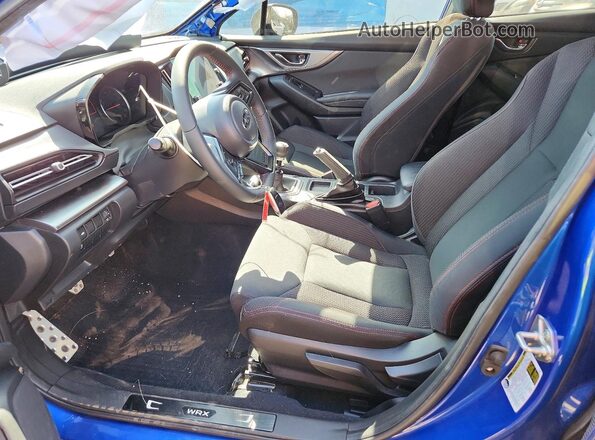 JF1VBAF64N9024845 2022 SUBARU WRX Синий Вид салона спереди