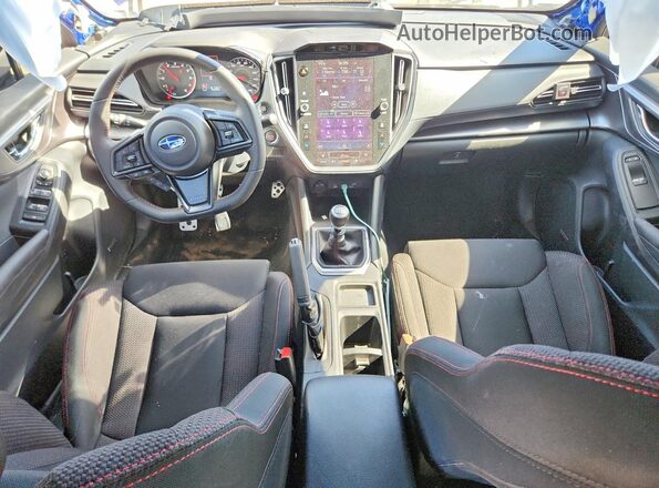 JF1VBAF64N9024845 2022 SUBARU WRX Синий Вид панели приборов