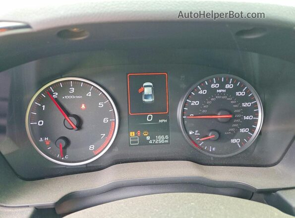 JF1VBAF66P9804400 2023 SUBARU WRX Black Vista del cuadro de instrumentos