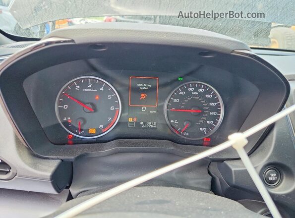 JF1VBAF67P9815356 2023 SUBARU WRX Черный Вид щитка приборов