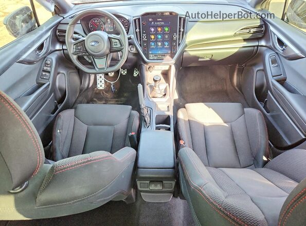 JF1VBAF67P9822811 2023 SUBARU WRX Black Widok deski rozdzielczej