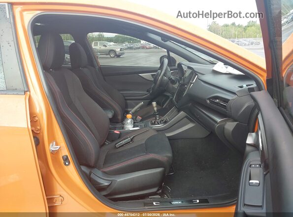 JF1VBAF69N9021360 2022 SUBARU WRX Orange წინა სალონის ხედი
