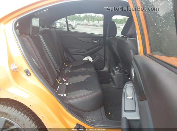 JF1VBAF69N9021360 2022 SUBARU WRX Orange VIN კოდის სტიკერის ხედი