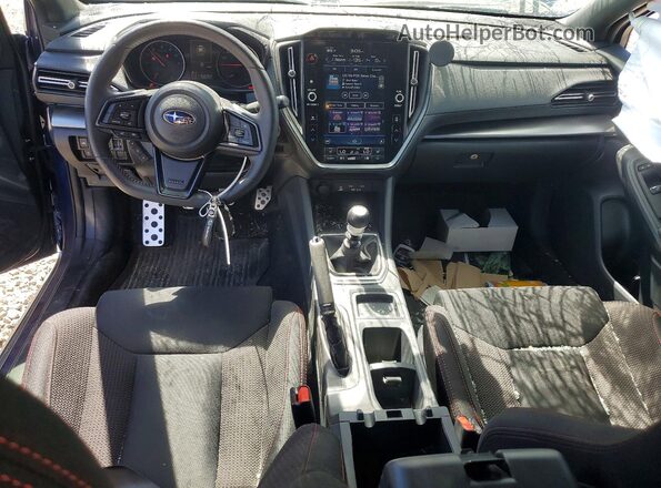 JF1VBAF69P9822695 2023 SUBARU WRX Blue Вид панелі приладів