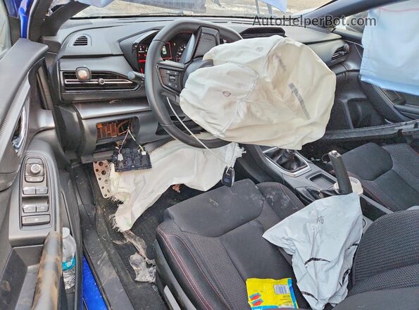 JF1VBAH63R9804693 2024 SUBARU WRX Blue Առջևի վահանակի տեսք