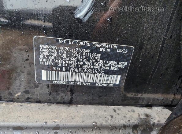JF1VBAH66P8818235 2023 SUBARU WRX Черный Вид подкапотного пространства