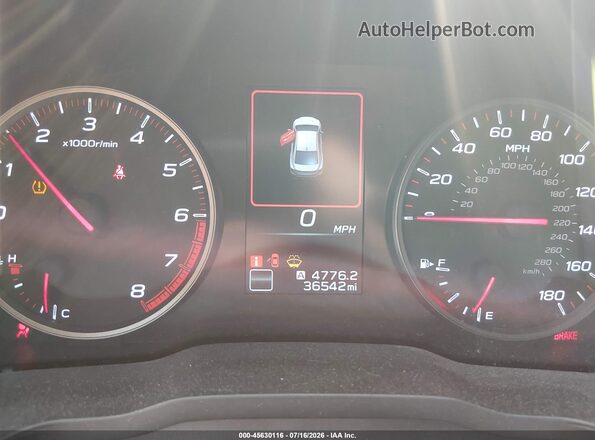 JF1VBAH6XR9808143 2024 SUBARU WRX Black Widok tylnych siedzeń