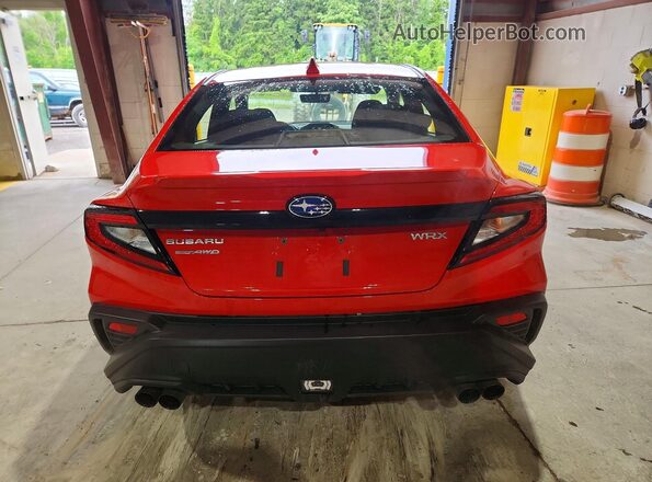 JF1VBAH6XR9817070 2024 SUBARU WRX Red Вид ззаду