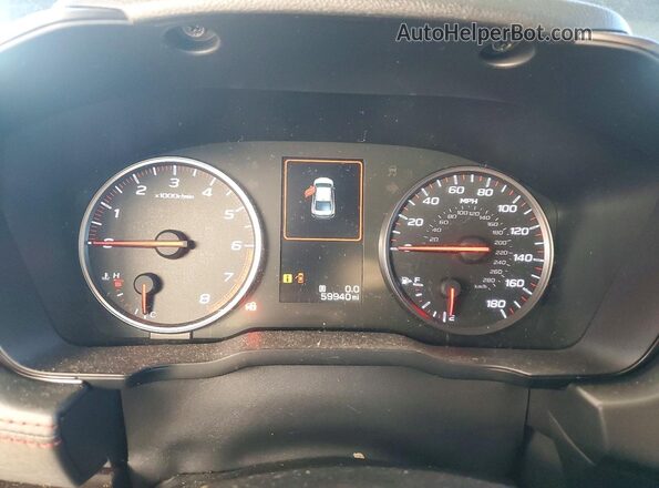 JF1VBAL64P9800558 2023 SUBARU WRX Black ხელსაწყოთა პანელის ხედი