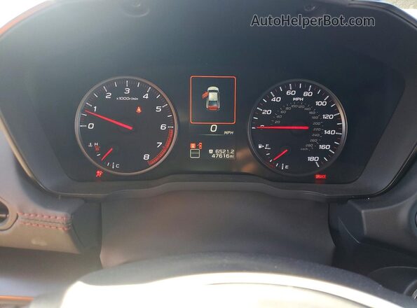 JF1VBAL66N9019215 2022 SUBARU WRX White Widok zestawu wskaźników