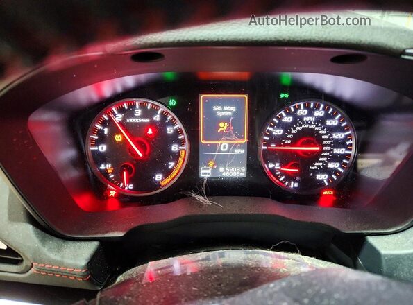JF1VBAL66P9801002 2023 SUBARU WRX Black ხელსაწყოთა პანელის ხედი