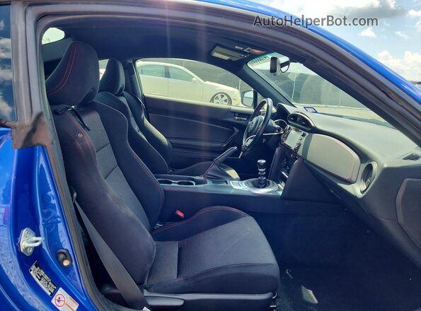 JF1ZCAB15J9602115 2018 SUBARU BRZ Blue Вид задніх сидінь