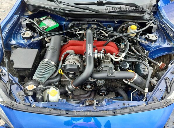 JF1ZCAC10H9606503 2017 SUBARU BRZ Синий Вид задней части салона