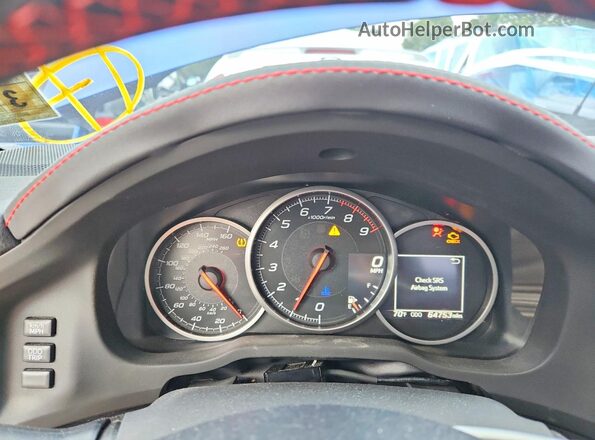 JF1ZCAC10H9606503 2017 SUBARU BRZ Синий Вид щитка приборов