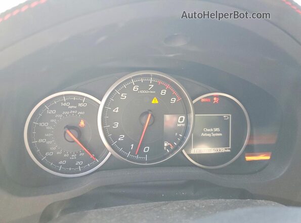 JF1ZCAC10K9600739 2019 SUBARU BRZ Blue ხელსაწყოთა პანელის ხედი