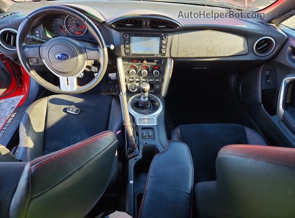 JF1ZCAC13G9602945 2016 SUBARU BRZ Red Widok deski rozdzielczej