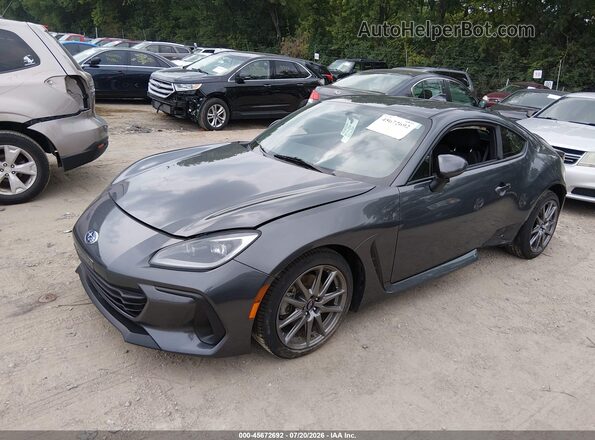 JF1ZDBB19P9702780 2023 SUBARU BRZ Gray წინა მარცხენა ხედი სამი მეოთხედიდან