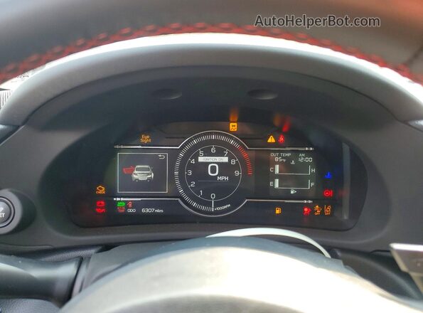 JF1ZDBC14N8704020 2022 SUBARU BRZ Blue ხელსაწყოთა პანელის ხედი