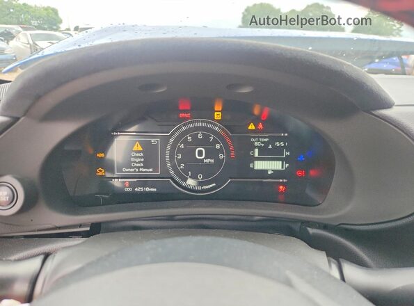 JF1ZDBE14P9703086 2023 SUBARU BRZ Blue Vista del cuadro de instrumentos