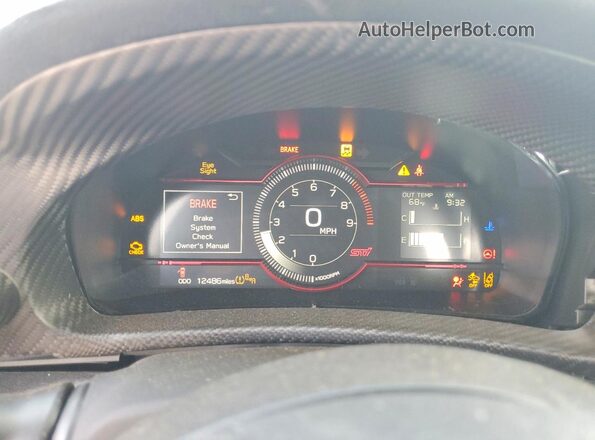 JF1ZDBS12R9702882 2024 SUBARU BRZ Charcoal Instrument cluster view