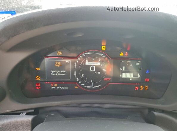 JF1ZDBS13S9702797 2025 SUBARU BRZ Blue Vista del cuadro de instrumentos