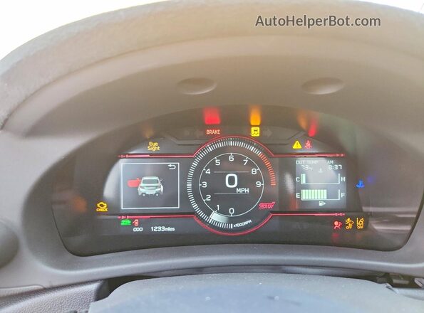 JF1ZDBS19T9700652 2026 SUBARU BRZ Yellow Vista del cuadro de instrumentos