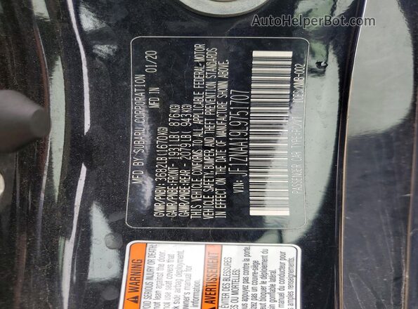 JF1ZNAA19L9751707 2020 TOYOTA 86 Black Vista del compartimento del motor