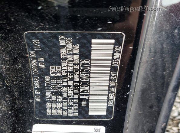JF1ZNBC16N8750736 2022 TOYOTA GR86 Черный Вид наклейки с VIN-кодом
