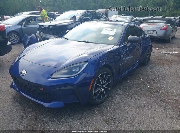 JF1ZNBC18N8755324 2022 TOYOTA GR86 Blue Առջևի ձախ երեք քառորդ տեսարան
