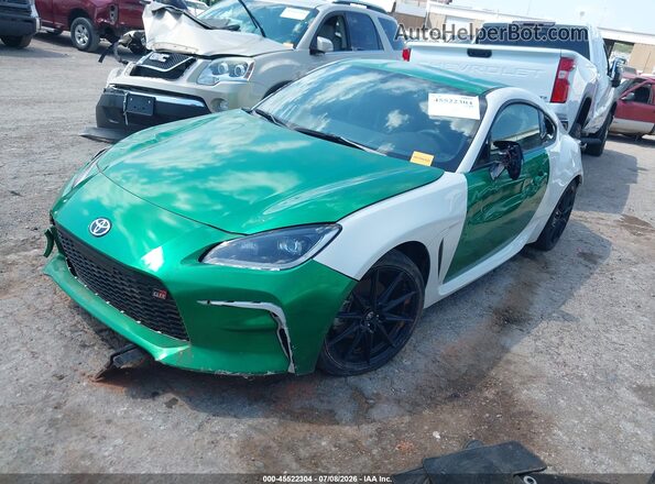 JF1ZNBE1XR9757850 2024 TOYOTA GR86 Green წინა მარცხენა ხედი სამი მეოთხედიდან