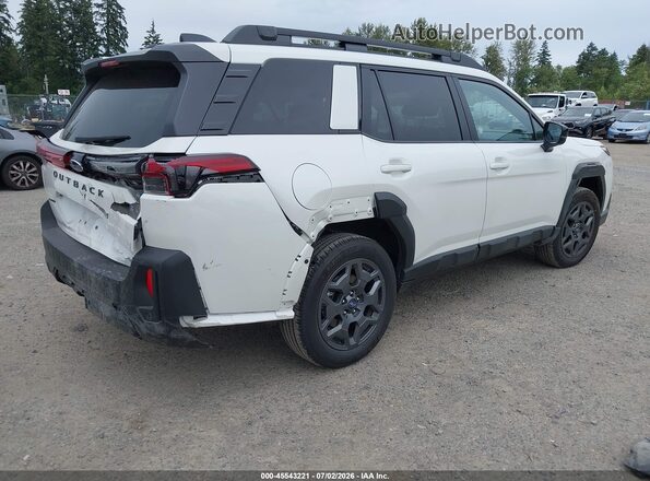 JF2BUPADXTY537716 2026 SUBARU OUTBACK Белый Задняя правая четверть
