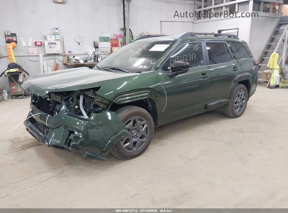 JF2BUPBD9TY545546 2026 SUBARU OUTBACK Green წინა მარცხენა ხედი სამი მეოთხედიდან