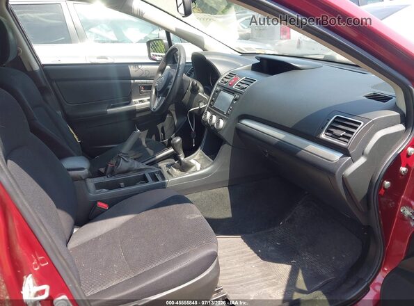 JF2GPAACXG9239877 2016 SUBARU CROSSTREK Red Widok wnętrza z przodu
