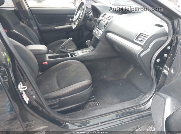 JF2GPABC0G8203202 2016 SUBARU CROSSTREK Black Widok wnętrza z przodu