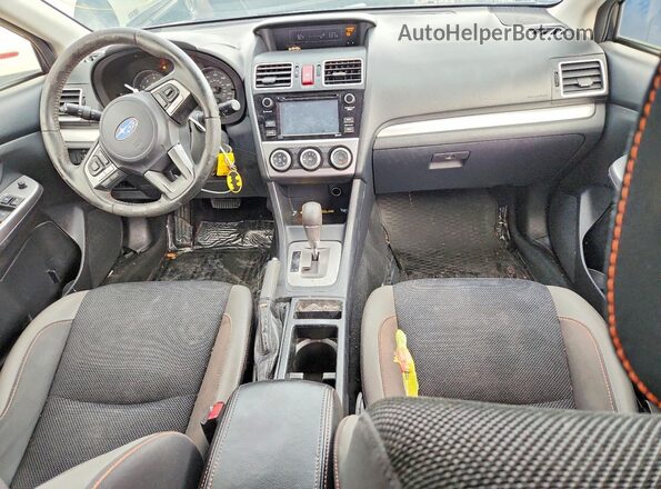 JF2GPABC0G8264288 2016 SUBARU CROSSTREK Charcoal წინა პანელის ხედი