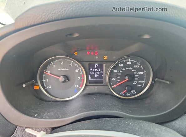 JF2GPABC0G8264288 2016 SUBARU CROSSTREK Charcoal ხელსაწყოთა პანელის ხედი