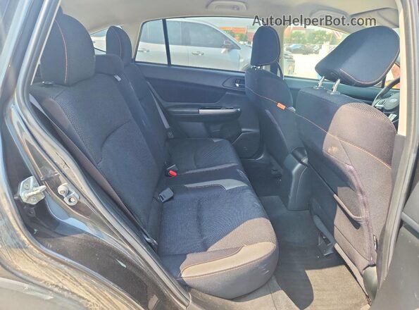 JF2GPABC0G8264288 2016 SUBARU CROSSTREK Charcoal უკანა სალონის ხედი